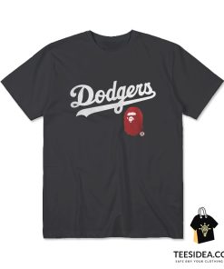Los Angeles Dodgers Bathing Ape Bape T-Shirt