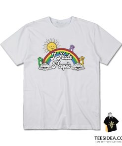 Rainbow Bear Cute I Hate People T-Shirt
