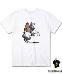 Bigfoot Riding A Unicorn T-Shirt