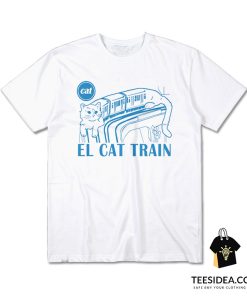 Cat Chicago EL Cat Train T-Shirt