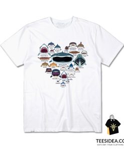 Love Shark Faces T-Shirt