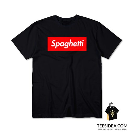 Spaghetti Red Box Logo T-Shirt