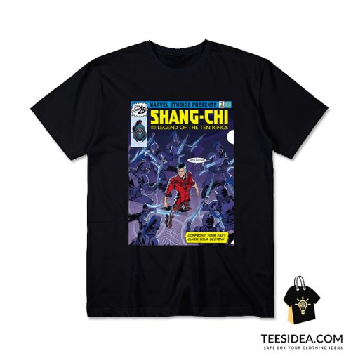 Marvel Shang-Chi And The Legend of The Ten Rings Comic Book Cover T-Shirt