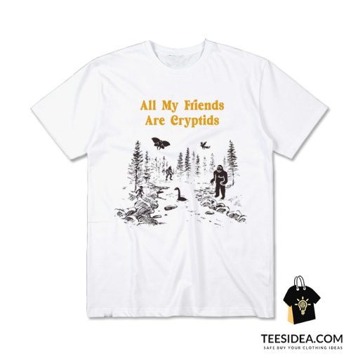 All My Friends Are Cryptids Vintage T-Shirt