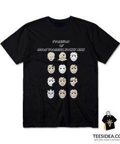 Evolution of Jason Voorhees Hockey Mask T-Shirt