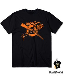 Groovy Chainsaw And Shotgun T-Shirt