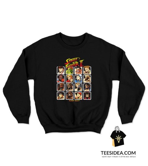 Player Select Street Fighter 2 Sweatshirt