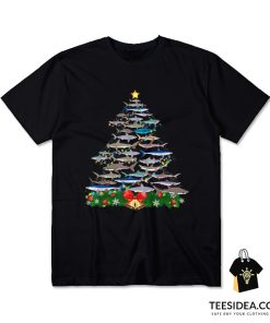 Christmas Tree Shark Lovers T-Shirt