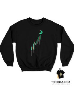 Crypto Trading Hodl Stock Chart To The Moon Sweatshirt