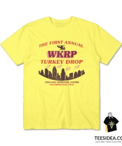 The First Annual WKRP Turkey Drop Pinedale Shopping Center Thanksgiving 1978 T-Shirt