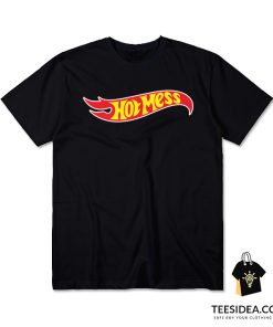 Hot Mess Hot Wheels Logo Parody T-Shirt