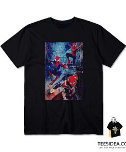 Marvel Spider Man No Way Home Spider Men Jump T-Shirt