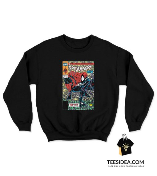 Spiderman Comic Book Sweatshirt