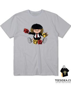 Angus Young Playing Puzzle T-Shirt