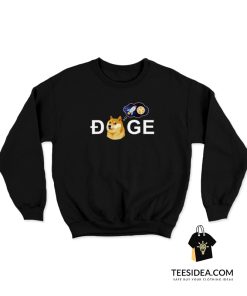 Dogecoin Doge HODL To The Moon Crypto Meme Sweatshirt