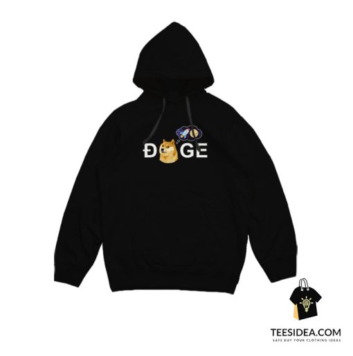 Dogecoin Doge HODL To The Moon Crypto Meme Hoodie