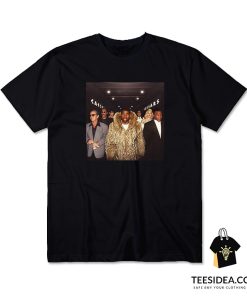 Magic Johnson And His Celebrity Crew Walking Into The Playoffs T-Shirt