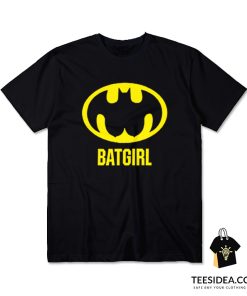 Batgirl Batman Boob Logo T-Shirt