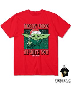 Star Wars Merry Force Baby Yoda T-Shirt