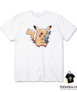 Pikachu With Gun T-Shirt